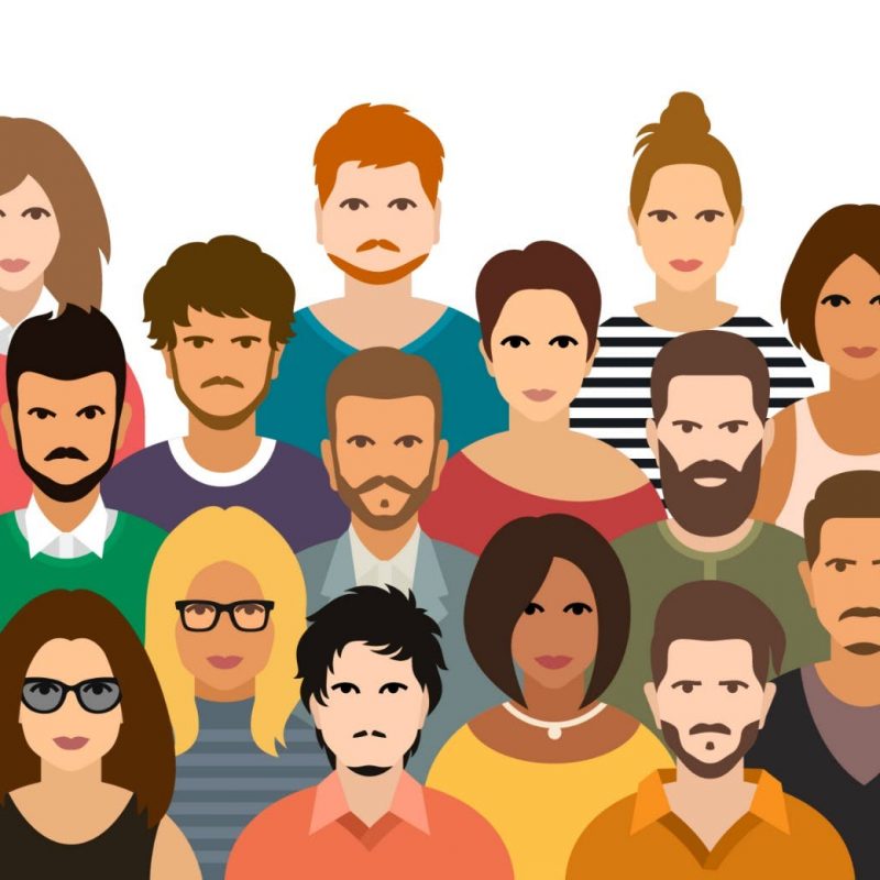 Illustration of diverse groups