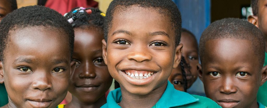 Group of Sabre Children smiling