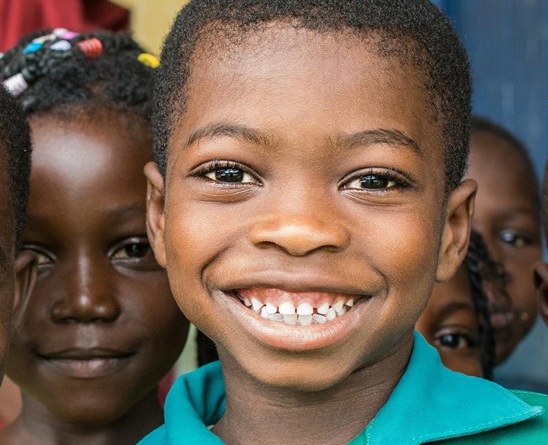 Group of Sabre Children smiling