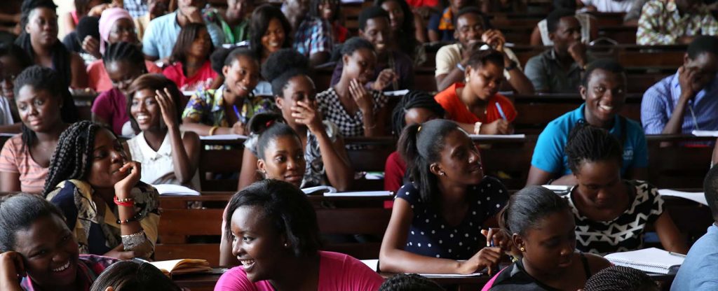Group of students in class