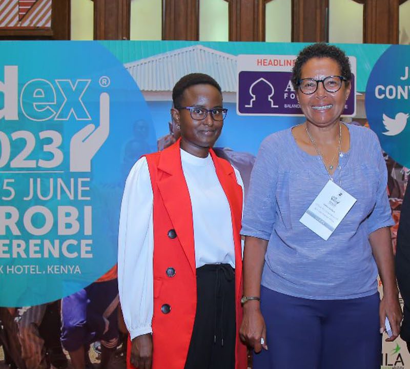 Njeri, Helen and Mukami at Aidex